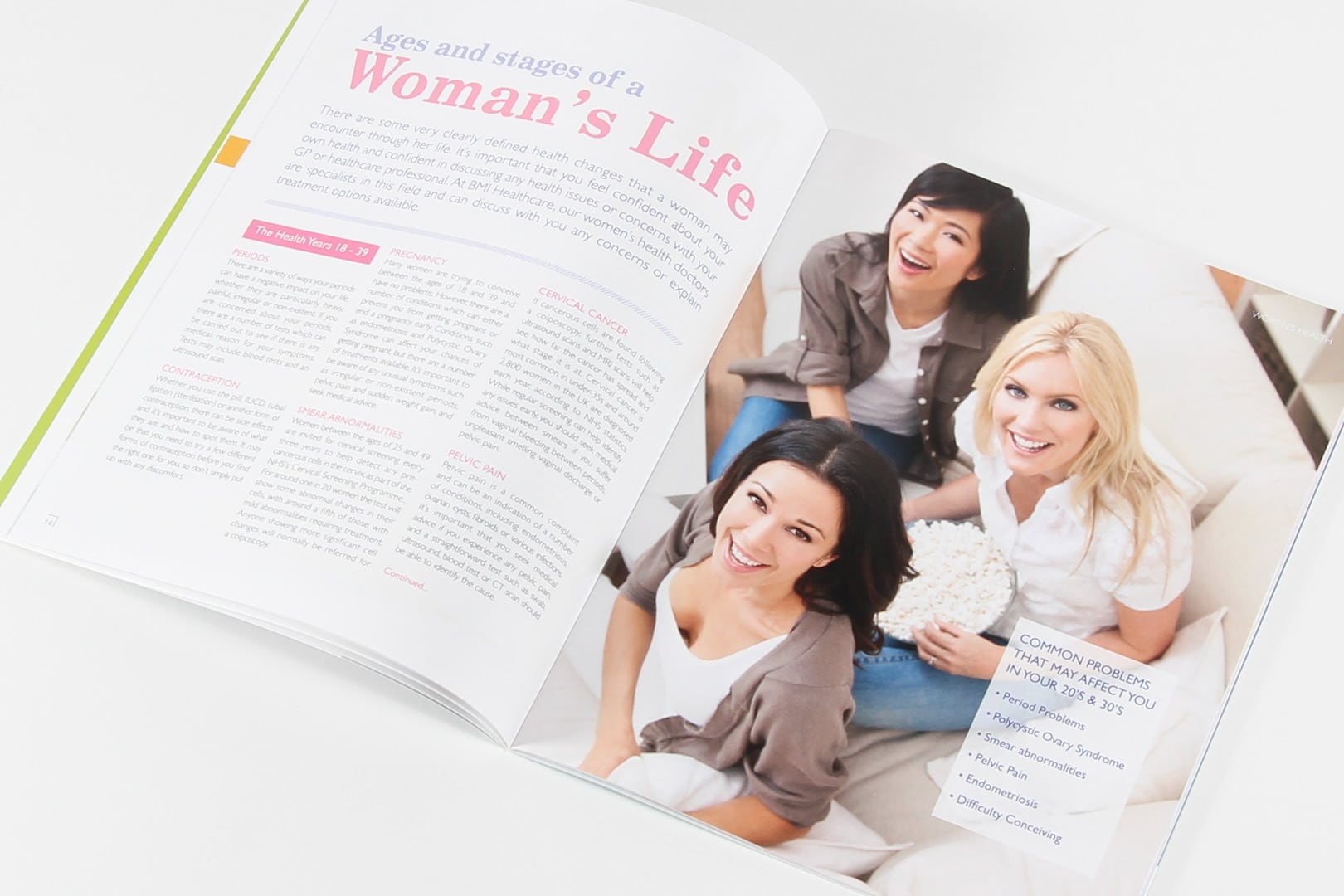 Woman's Health article for BMI Healthcare Magazine