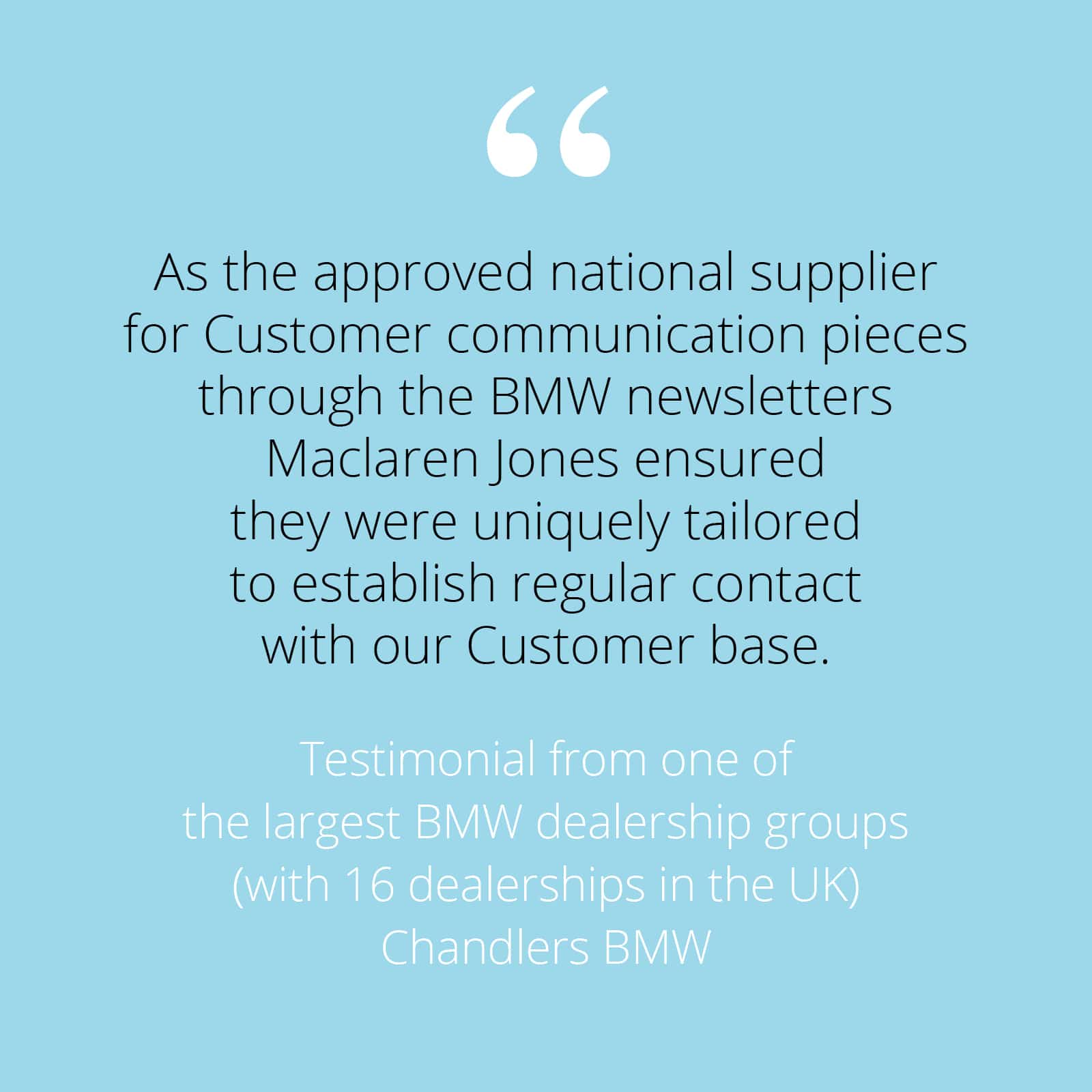 BMW Dealership Testimonial