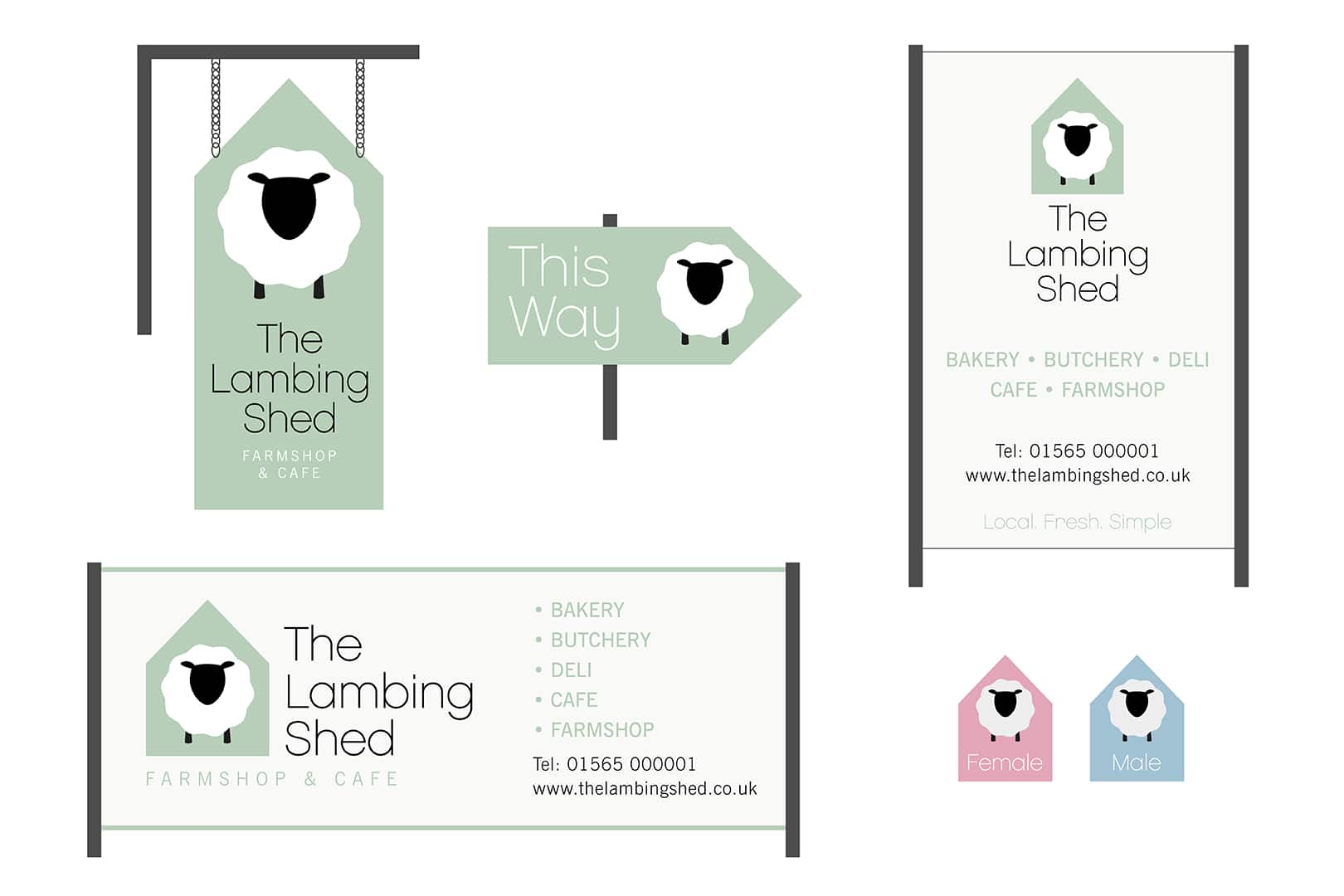 The Lambing Shed Knutsford External Signage
