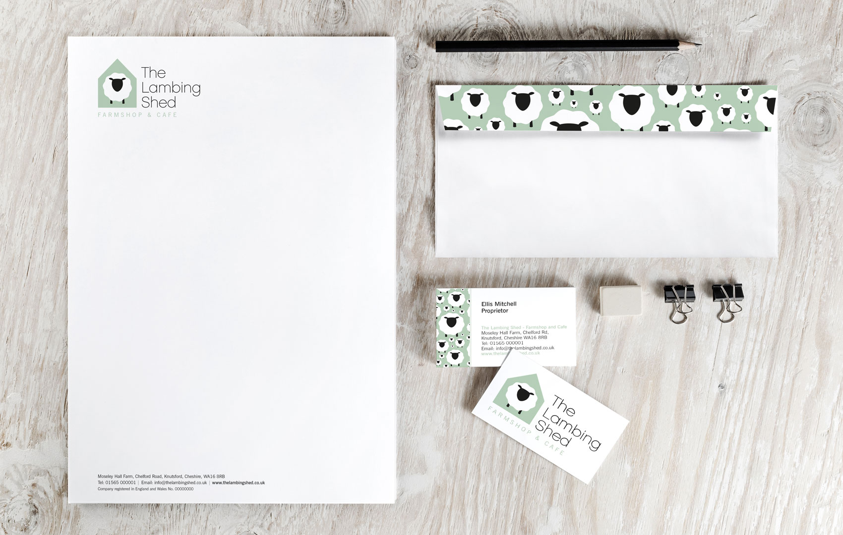 The Lambing Shed Brand Design Stationery