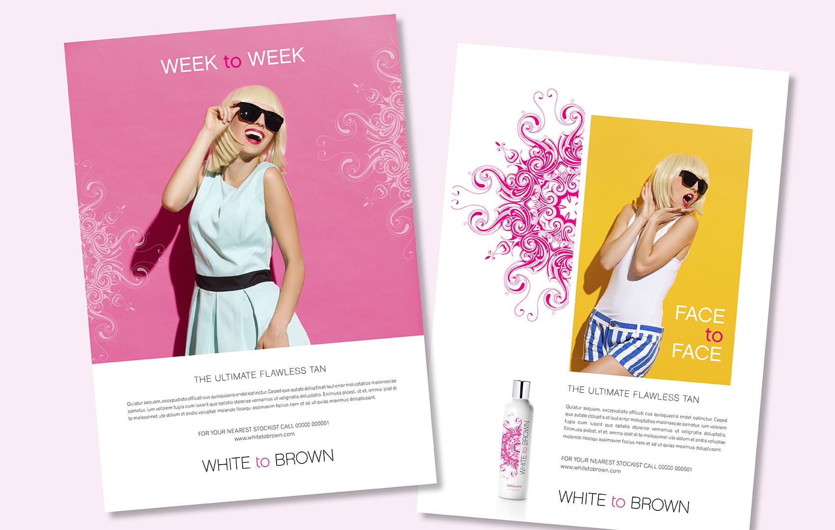 White to Brown Summer Campaign advertisements