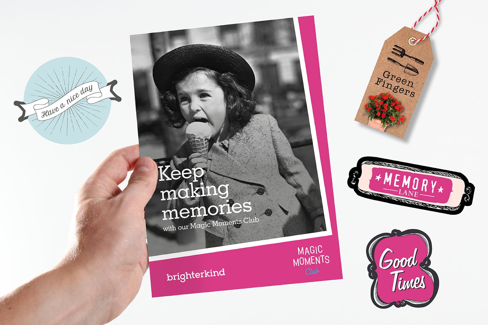 Care Home Magic Moments Brochure Design and Supporting graphics