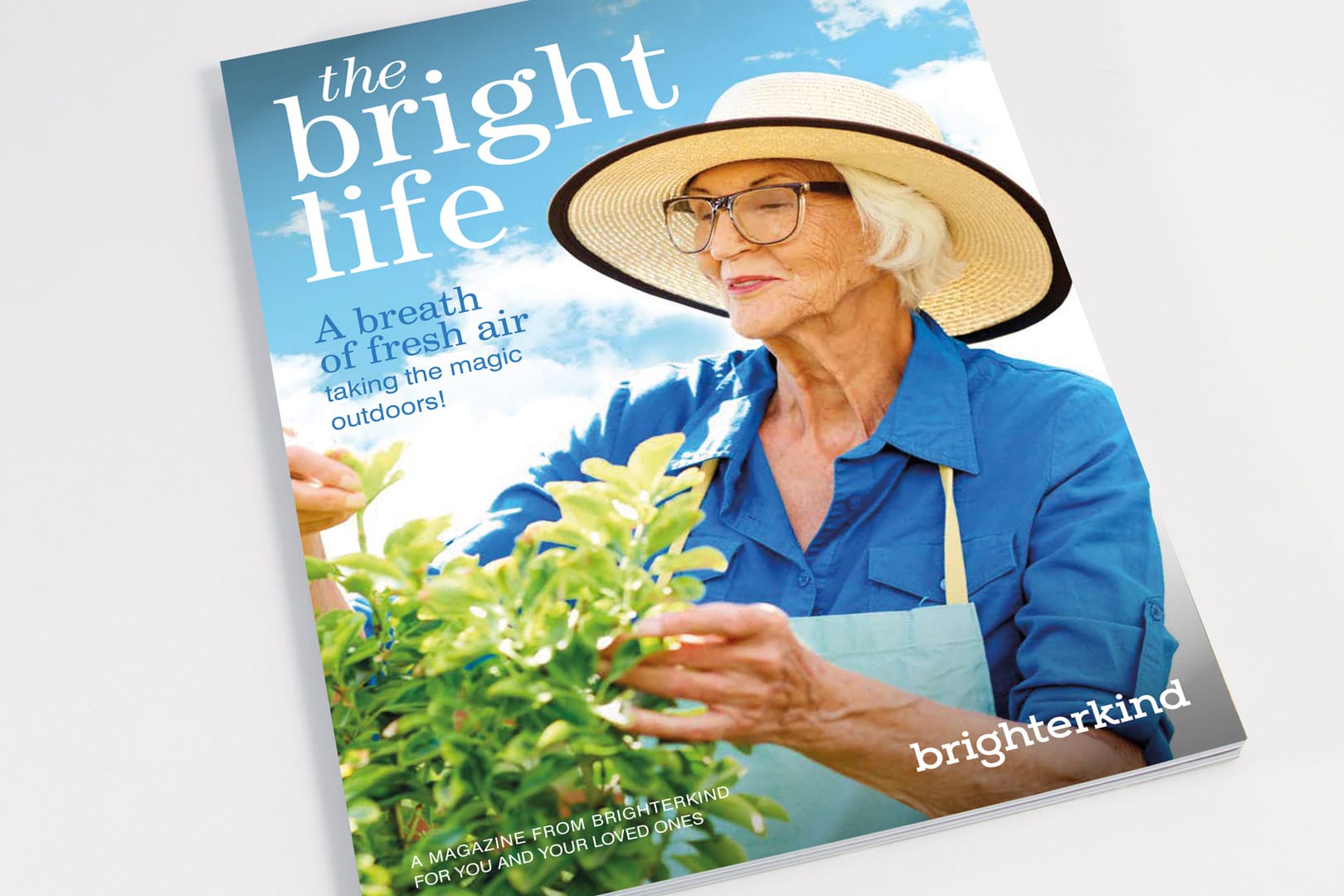 brighterkind magazine front cover design