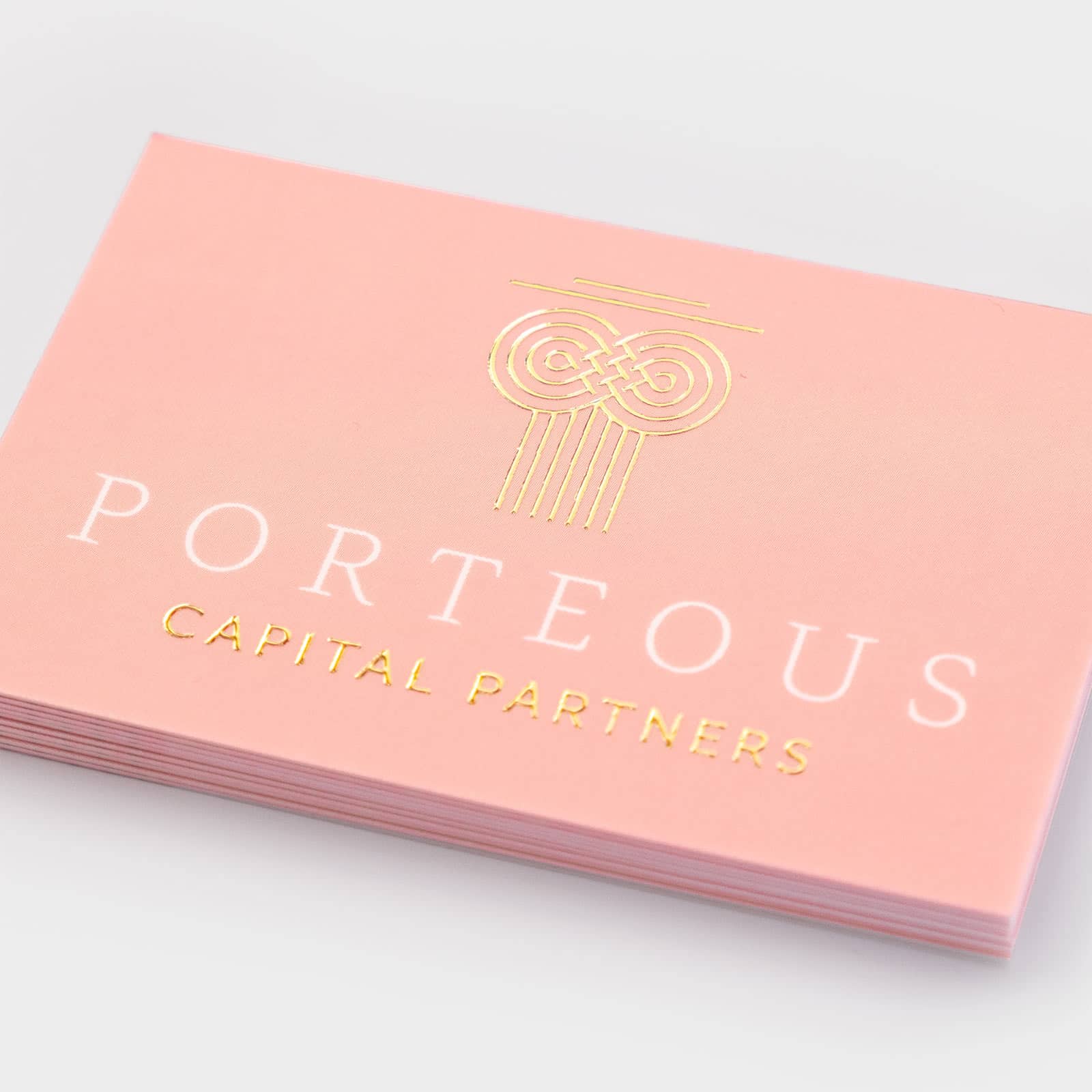 Porteous Capital Gold Foil Business Card