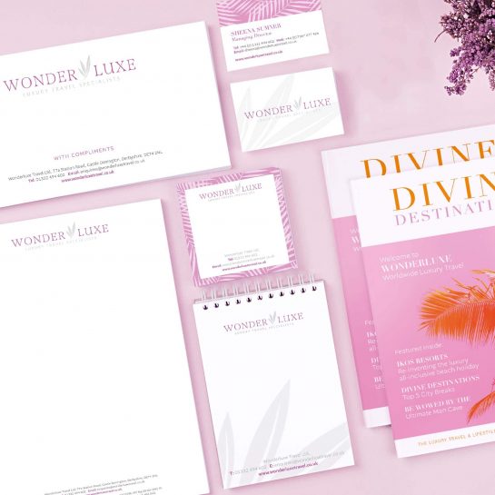 Wonderluxe Travel Branding Project by Maclaren Jones Design and marketing
