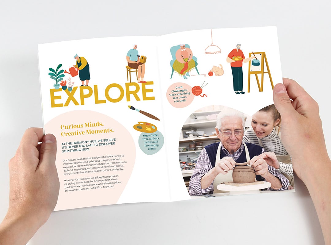 Harmony Hub Brochure Spread