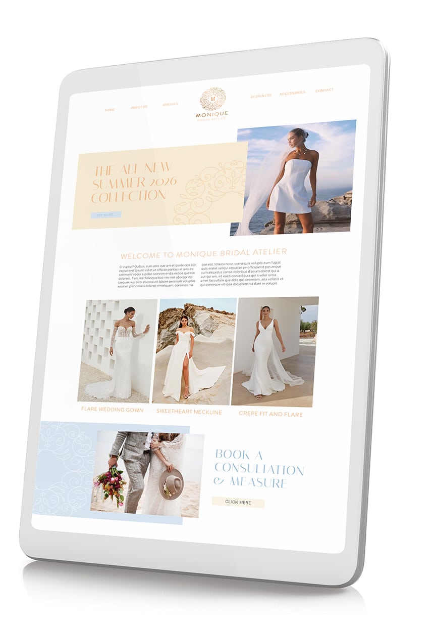 Beach Boho Wedding Website