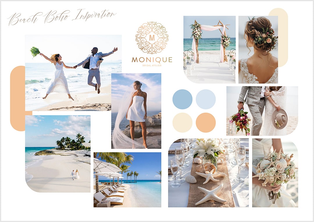 Wedding Dress Beach Boho Inspiration Board