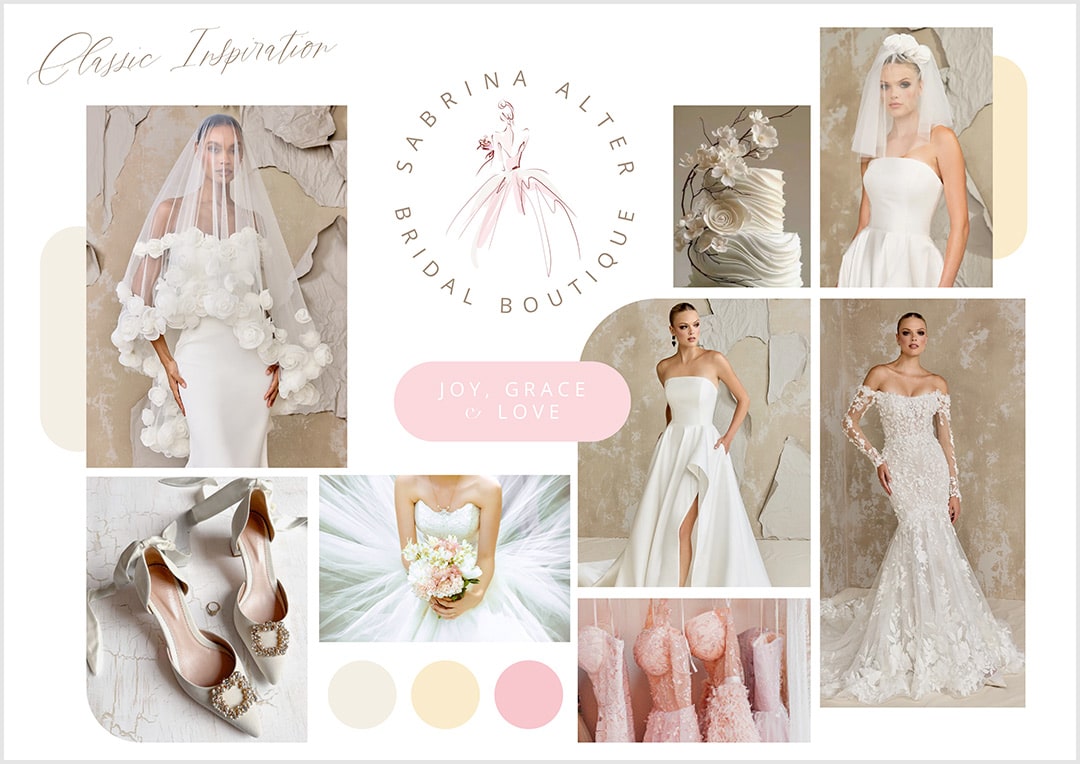 Wedding Dress Classic Inspiration Board