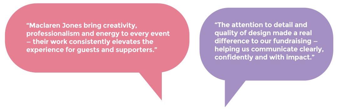 Charity Work Testimonials