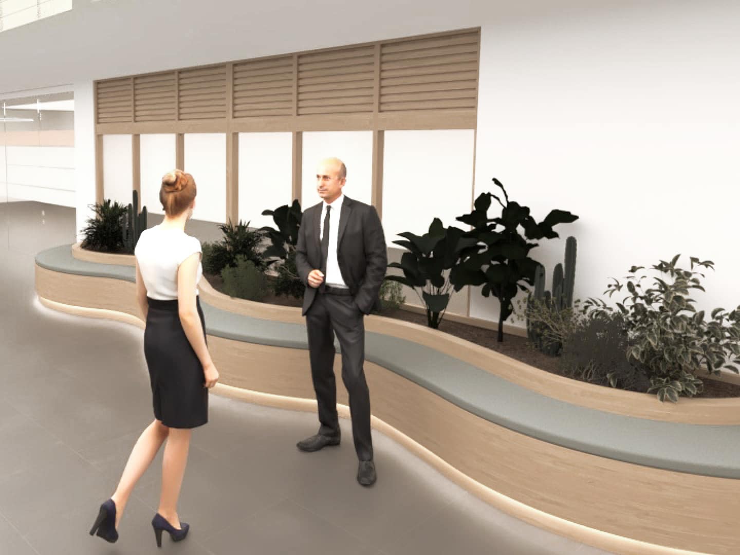 Endress and Hauser Atrium CGI Image